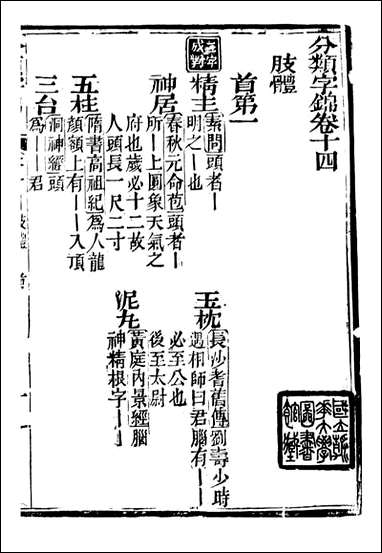 分类字锦_何焯等奉敕纂_十四 [分类字锦]