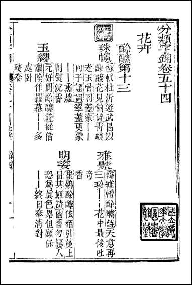 分类字锦_何焯等奉敕纂_五四 [分类字锦]