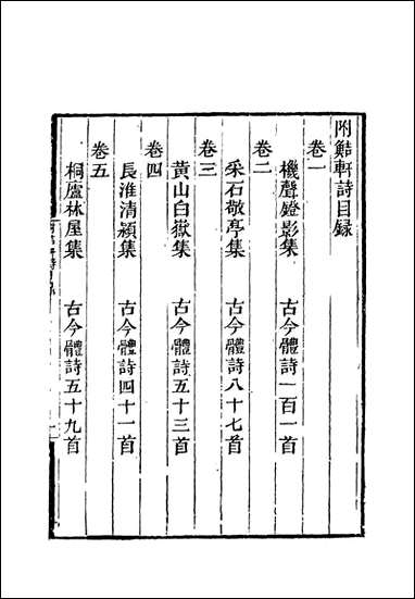 附鲒轩诗_一_洪亮吉著 [附鲒轩诗]