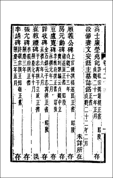 关中金石文字存逸考_十二_毛凤枝撰 [关中金石文字存逸考]