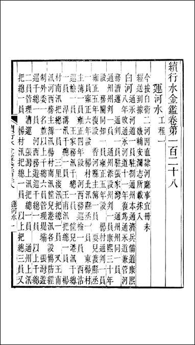 续行水金鑑_卷一百二十八_卷一百二十九黎世序河库道署 [续行水金鑑]