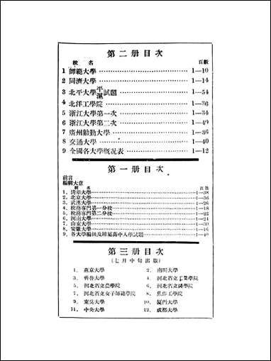 民国二十二年度全国各大学入学试题解答二国立北平师范大学附属中学高一部毕业同学会立达书局 [民国]