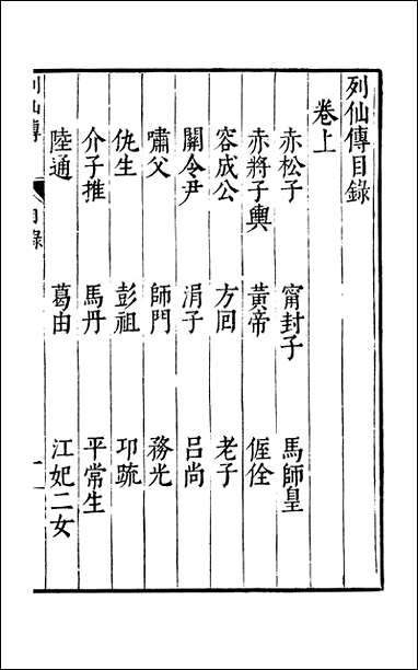 元明善本：古今逸史_列传列仙传 [元明善本]