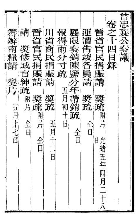 【曾忠襄公奏议】十四 - 曾国荃.pdf