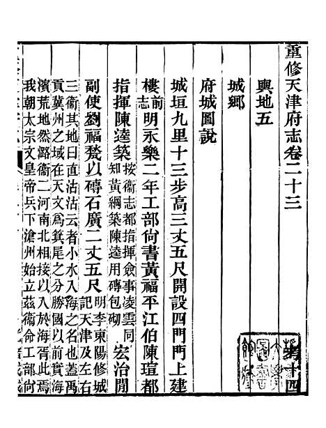 【天津府志】十四 - 徐宗亮.pdf