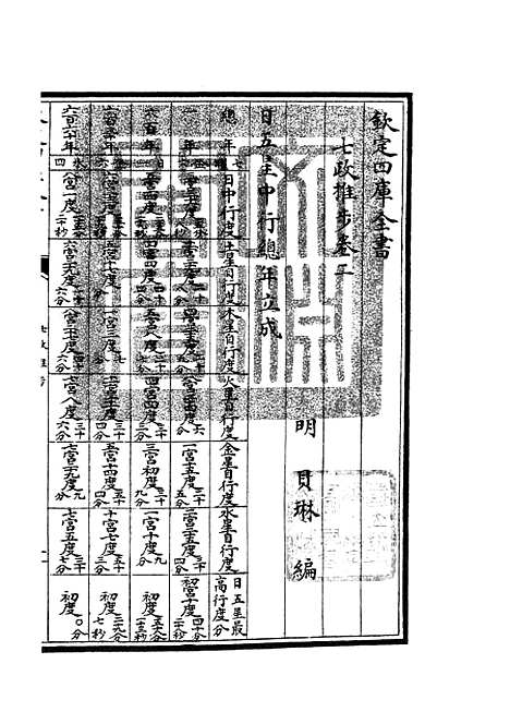 【七政推步】二 - 天文算法类_子部_初集_四库全书珍本.pdf