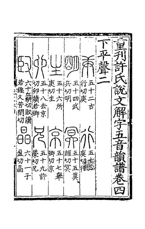 【重刊许氏说文解字】五音韵谱四 - 李焘.pdf