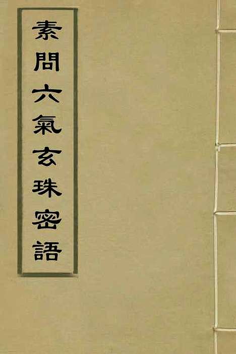 【素问】六气玄珠密语一 - 唐王冰.pdf