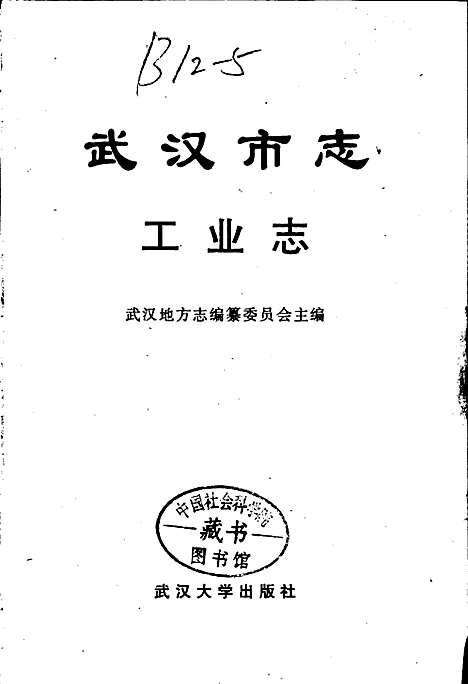 武汉市志工业志下卷（湖北）武汉市志.pdf