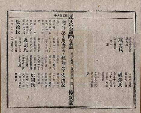 安徽[操姓] 操氏宗谱六十三卷 — 民国三十七年（1948）_五十三.pdf