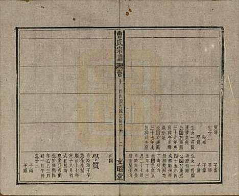 中国[曹姓] 曹氏宗谱四十五卷首三卷 — 民国二十一年（1934）_十.pdf