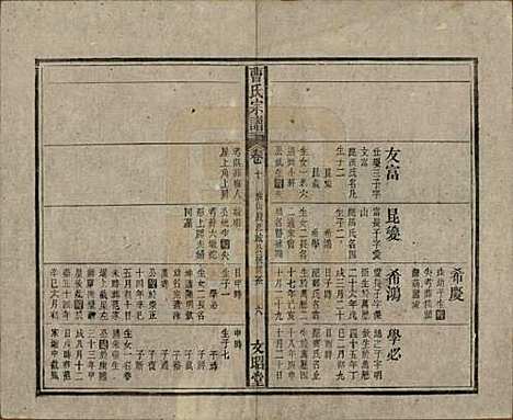 中国[曹姓] 曹氏宗谱四十五卷首三卷 — 民国二十一年（1934）_十.pdf