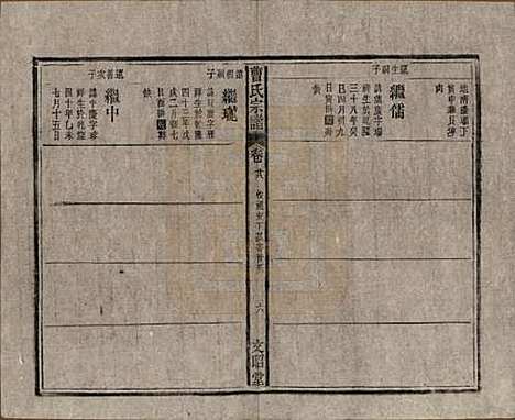 中国[曹姓] 曹氏宗谱四十五卷首三卷 — 民国二十一年（1934）_二十八.pdf