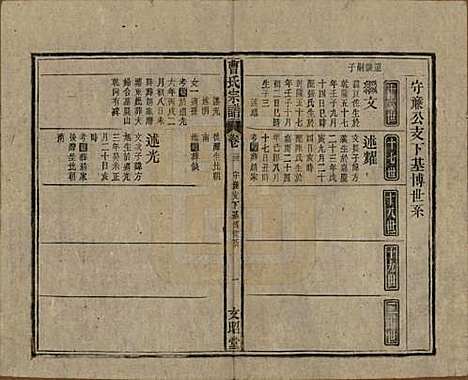 中国[曹姓] 曹氏宗谱四十五卷首三卷 — 民国二十一年（1934）_三十三.pdf