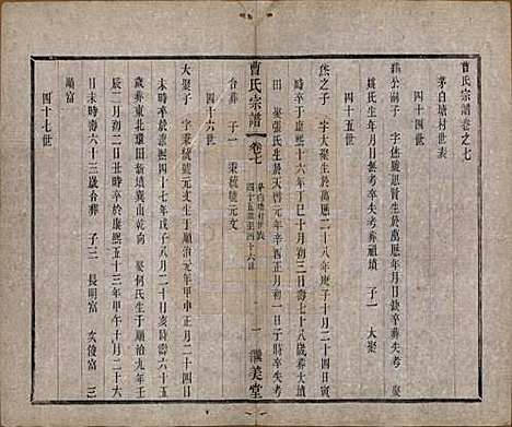 中国[曹姓] 曹氏宗谱十卷 — 民国四年（1915）_七.pdf