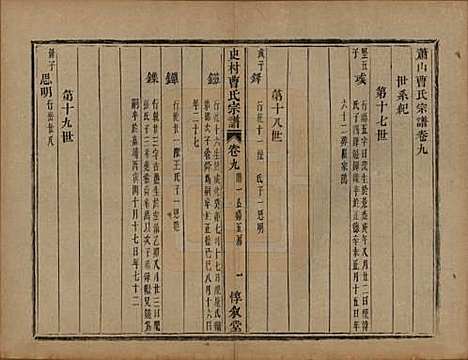 浙江[曹姓] 萧山史村曹氏宗谱二十五卷附补遗一卷 — 清光绪九年（1880）_九.pdf