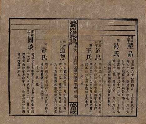 湖南[陈姓] 陈氏四修族谱 — 民国33年[1944]_十九.pdf