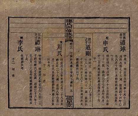 湖南[陈姓] 陈氏四修族谱 — 民国33年[1944]_十九.pdf