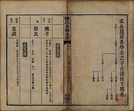 湖南[陈姓] 陈氏五修支谱 — 民国35年[1946]_十三.pdf