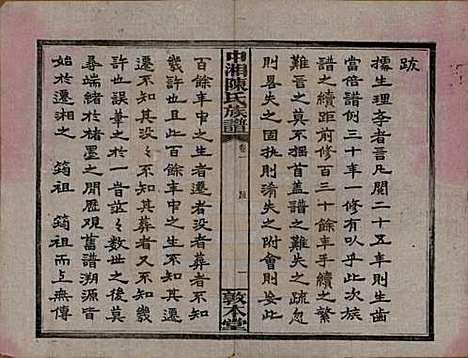 湖南[陈姓] 中湘陈氏族谱三十二卷 — 民国九年（1920）_一.pdf