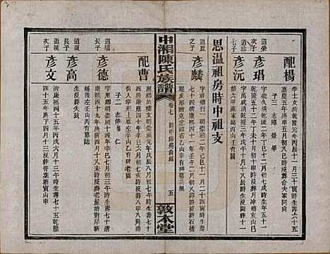 湖南[陈姓] 中湘陈氏族谱三十二卷 — 民国九年（1920）_七.pdf