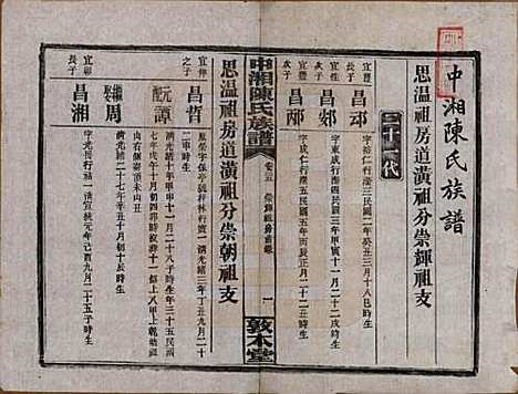 湖南[陈姓] 中湘陈氏族谱三十二卷 — 民国九年（1920）_二十五.pdf