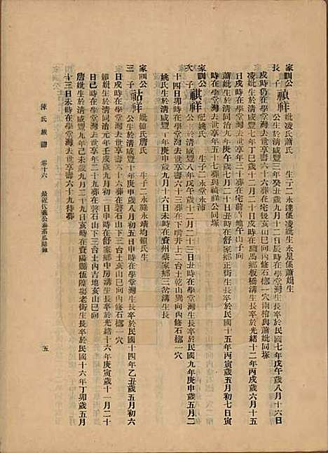 中国[陈姓] 陈氏族谱十八卷 — 民国十八年（1929）_十六.pdf