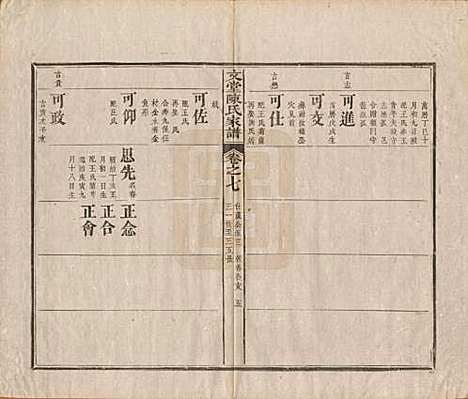 安徽[陈姓] 文堂陈氏家谱十四卷首一卷末一卷 — 民国十七年（1928）_七.pdf