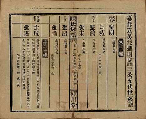 湖南[陈姓] 陈氏族谱 — 民国四年(1915)_五.pdf