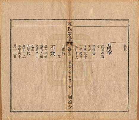 中国[陈姓] 义门陈氏宗谱十三卷首一卷末一卷 — 民国四年（1915）_四.pdf