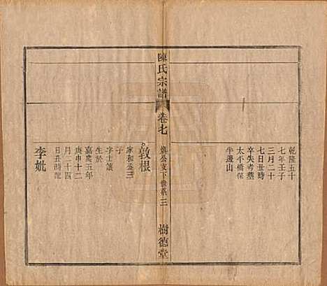 中国[陈姓] 义门陈氏宗谱十三卷首一卷末一卷 — 民国四年（1915）_七.pdf