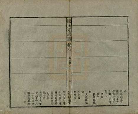 中国[陈姓] 陈氏宗谱十七卷首一卷末二卷 — 民国四年（1915）_六.pdf