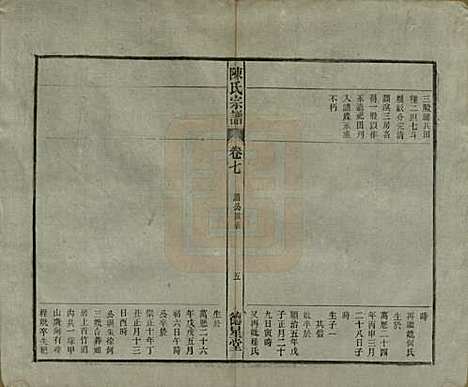 中国[陈姓] 陈氏宗谱十七卷首一卷末二卷 — 民国四年（1915）_七.pdf