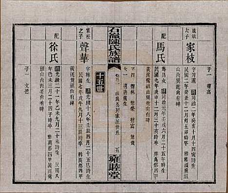 湖南[陈姓] 石岭陈氏族谱 — 民国五年(1916)_五十二.pdf