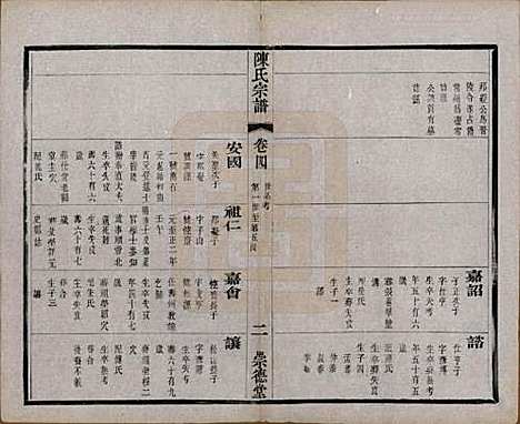 中国[陈姓] 陈氏宗谱八卷 — 清光绪三十四年（1908）_四.pdf