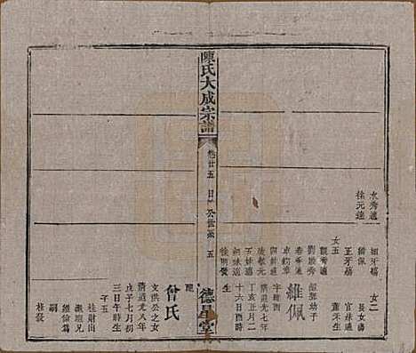 河南[陈姓] 陈氏大成宗谱三十三卷 — 清光绪十四年（1888）G225.pdf