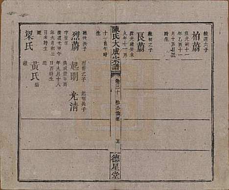 河南[陈姓] 陈氏大成宗谱三十三卷 — 清光绪十四年（1888）G230.pdf