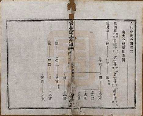 江苏[储姓] 官林储氏分谱十二卷 — 民国六年（1917）_二.pdf