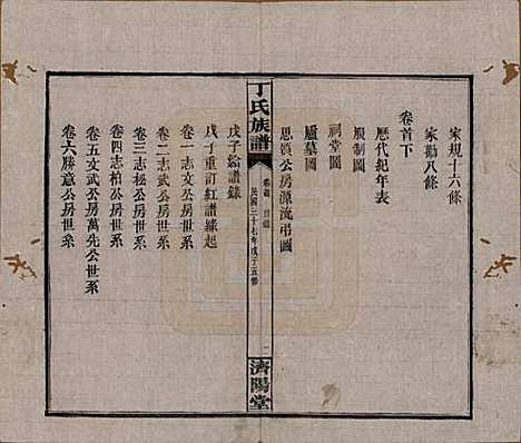 湖南[丁姓] 丁氏族谱十四卷卷首二卷 — 民国三十七年（1948）_一.pdf