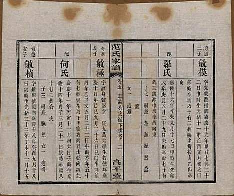 湖南[范姓] 范氏家谱六卷 — 清宣统二年(1910)_五.pdf