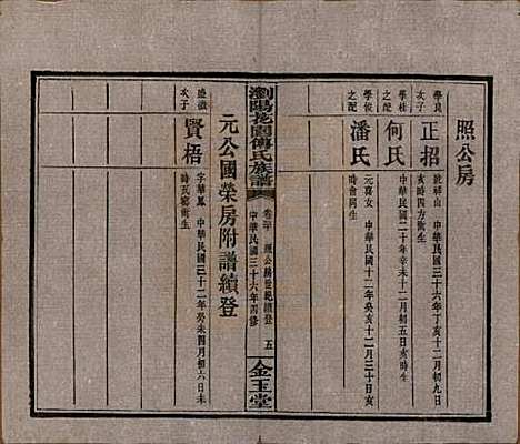 湖南[傅姓] 浏阳花园傅氏族谱三十卷 — 民国三十六年（1947）_三十.pdf