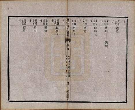 江苏[何姓] 京江何氏家乘十五卷首一卷末一卷 — 清光绪十三年（1887）_五.pdf