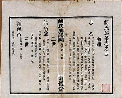 湖南[胡姓] 胡氏族谱十一卷卷末一卷 — 民国9年（1920）_四.pdf