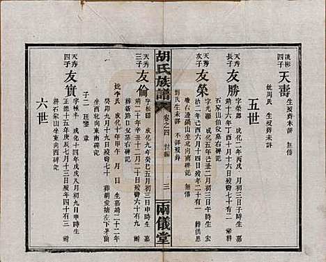 湖南[胡姓] 胡氏族谱十一卷卷末一卷 — 民国9年（1920）_四.pdf