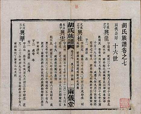 湖南[胡姓] 胡氏族谱十一卷卷末一卷 — 民国9年（1920）_七.pdf