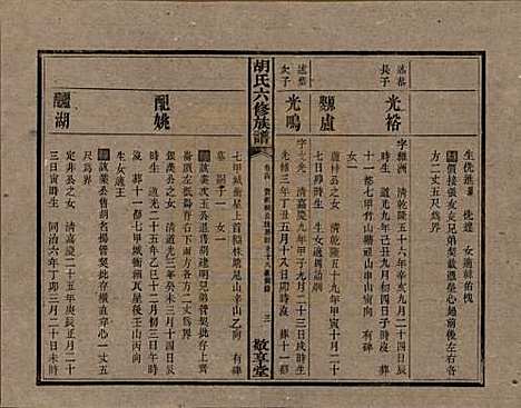 湖南[胡姓] 湘潭大荷塘胡氏六修族谱二十四卷 — 民国二十五年（1936）_十四.pdf