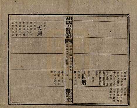 湖南[胡姓] 胡氏五修族谱 — 民国十三年（1924）_十一.pdf