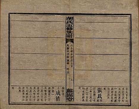 湖南[胡姓] 胡氏五修族谱 — 民国十三年（1924）_十七.pdf