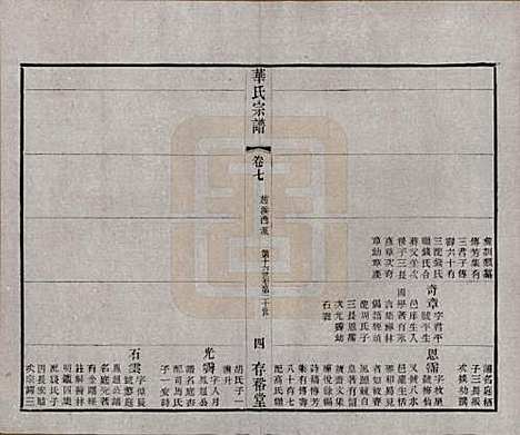 江苏[华姓] 华氏通四三省公支宗谱十五卷首三卷末一卷 — 清宣统三年（1911）_七.pdf