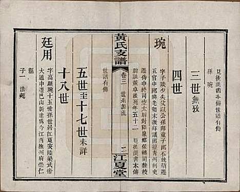 湖南[黄姓] 长沙尊阳黄氏支谱十一卷卷首一卷 — 民国七年（1918）_三.pdf